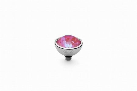 Qudo Silver Topper Bottone 10mm - Lotus Pink Delite